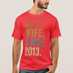 女子結婚9周年記念最高の妻2歳 Tシャツ