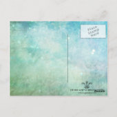 女子絵を描はがき ポストカード (裏面)