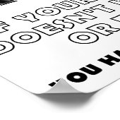 女子聞狩りおもしろいポスター ポスター (角)