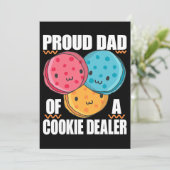 女子誇りを持ったスカウト愛好家のためのクッキー販売会社のパパ 招待状 (スタンド正面)