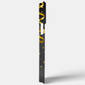 女子誇りを持った大学院ブラック&金ゴールドモダンカスタム Case-Mate iPhoneケース (裏面 / 右)