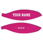 女子誕生日ギフトアイディア名前をカスタムする文字ピンク バスケットボール (パネル)