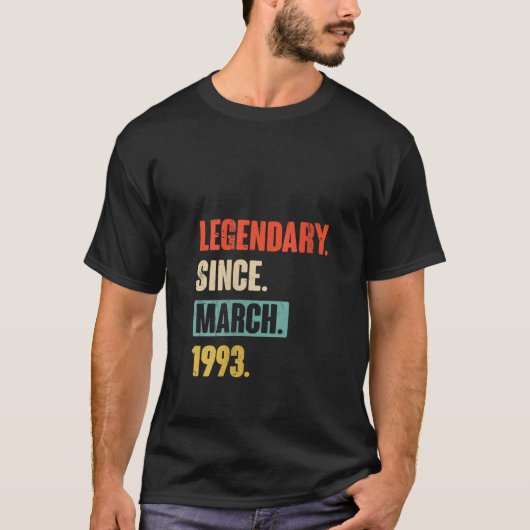 女子誕生日3月30日飾り30歳 Tシャツ (正面)