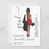 女子赤と白卒業会 招待状 (正面)