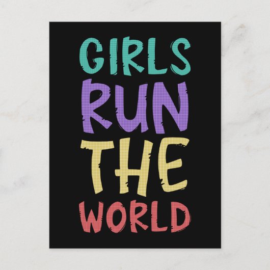 女子走女子フェミニスト ポストカード (正面)