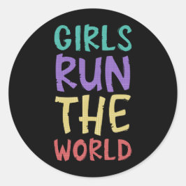 女子走女子フェミニスト ラウンドシール