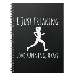 女子走女子ランナーへのモダン贈り物 ノートブック