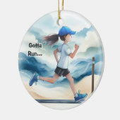 女子走走記念 セラミックオーナメント (左)
