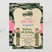 女子軍団の招待 招待状 (正面/裏面)