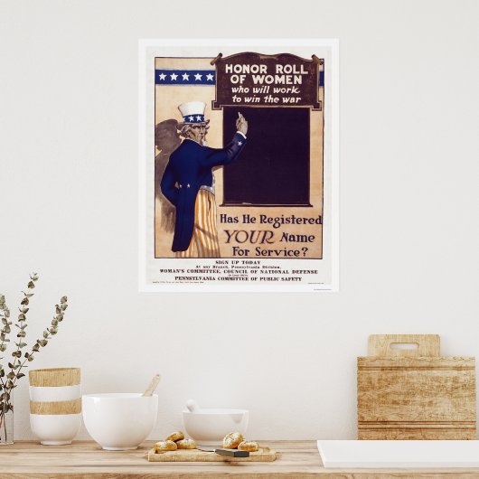 女子転がの名誉 ポスター (キッチン)