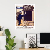 女子転がの名誉 ポスター (ホームオフィス)