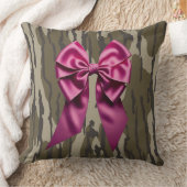 女子迷彩柄ピンクリボンボーボートムランド迷彩柄 クッション (ブランケット)