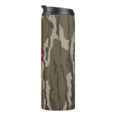 女子迷彩柄ピンクリボンボーボートムランド迷彩柄 タンブラー (回転右)