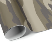 女子迷彩柄ピンクリボンボーボートムランド迷彩柄 ラッピングペーパー (ロールコーナー)