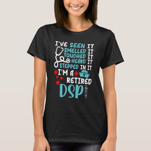 女子退職したナース退職用DSPシャおもしろいツ Tシャツ (正面)