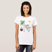 女子週末旅行Tシャツ - ベストフレンド&お酒 Tee Tシャツ (正面フル)