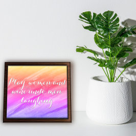 女子遊とワインのおもしろい諺 ポスター