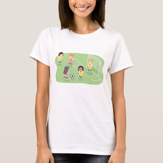 女子遊サッカー Tシャツ (正面)