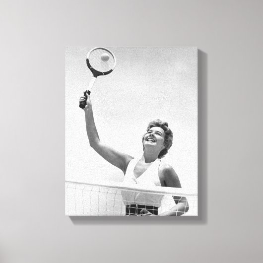 女子遊テニス2 キャンバスプリント (正面)