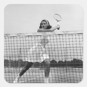 女子遊テニス スクエアシール