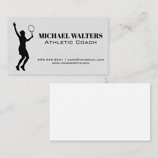 女子遊テニス 名刺 (正面/裏面)