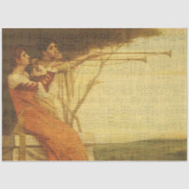 女子遊トランペットミュージカルティッシュペーパー 薄葉紙