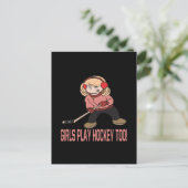 女子遊ホッケーも ポストカード (スタンド正面)