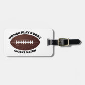 女子遊ラグビーチックス腕時計 ラゲッジタグ (正面横)
