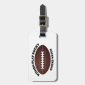 女子遊ラグビーチックス腕時計 ラゲッジタグ (正面縦)