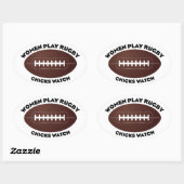 女子遊ラグビーチックス腕時計 楕円形シール (シート)