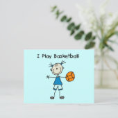 女子遊Iバスケットボールシャツとギフト ポストカード (スタンド正面)