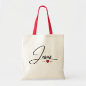 女子運バッグ | Faith Tote Bag：イエス トートバッグ (正面)