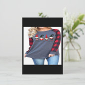 女子野球用メリークリスマスTシャツLong Sl 招待状 (スタンド正面)