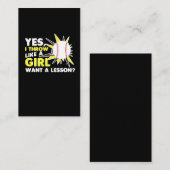 女子野球選手のソフトボール投手のように投げる 名刺 (正面/裏面)