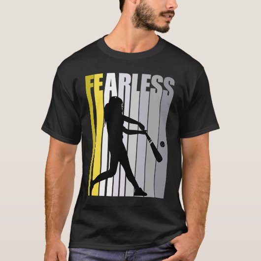 女子野球・激しい勇気・強い激しいグラフイ Tシャツ (正面)