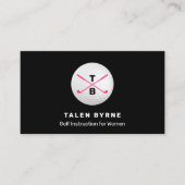 女子金ゴールドインストラクタープロ交差金ゴールドクラブ 名刺 (正面)