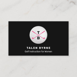 女子金ゴールドインストラクタープロ交差金ゴールドクラブ 名刺