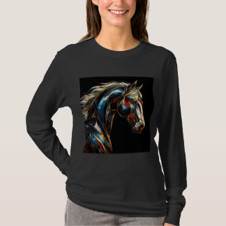 女子長袖Tシャツアートワーク14 Tシャツ