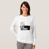 女子長袖Tシャツ – Happy New Year 2025 Tシャツ (正面フル)