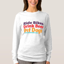 女子長袖T - Bikes-Beer-Dogs Tシャツ