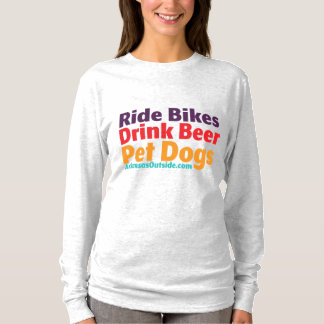 女子長袖T - Bikes-Beer-Dogs Tシャツ