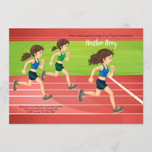 女子陸上競技場 招待状