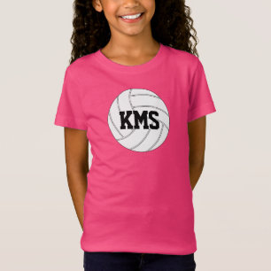 女子青年バレーボール選カスタム手チームTシャツ Tシャツ