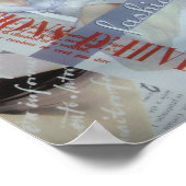 女子静かヴィンテージ芸術 ポスター (角)