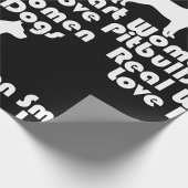 女子頭が切れる愛ピットブル包装紙 ラッピングペーパー