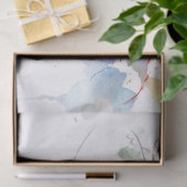 女子顔水彩画ポートレート絵画 薄葉紙 (ギフト)