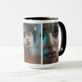 女子顔AIアート制作 マグカップ (正面右)