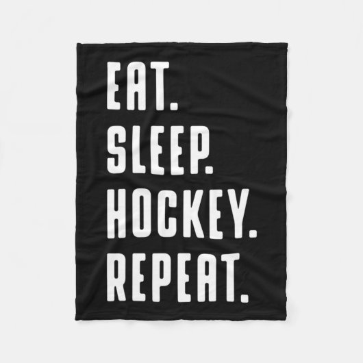 女子食べとAのスリープホッケーおもしろいリピート画像 フリースブランケット (正面)