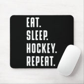 女子食べとAのスリープホッケーおもしろいリピート画像 マウスパッド (マウス)