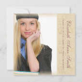 女子高かわいらし校卒業パーティー 招待状 (裏面)